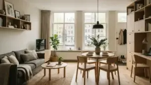 Klein appartement inrichten met slimme meubels en duidelijke woonzones