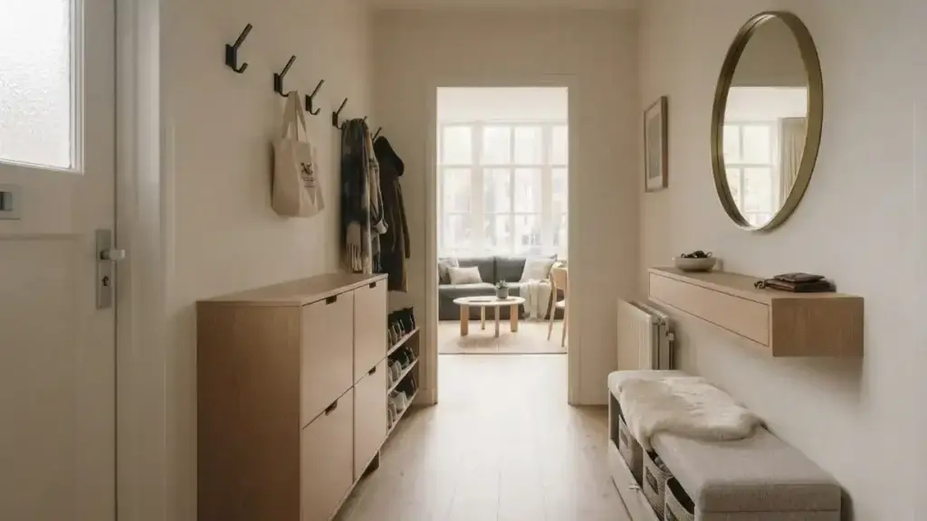 Multifunctionele meubels in een klein appartement met extra opbergruimte